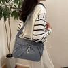 Bolso de Mano de Nailon Plegado Estilo Perezoso Luna Bolso de Hombro Estilo Coreano Diseño de Nicho Ligero Versátil Bolso Cruzado