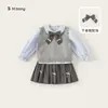 M bienestar no reembolsable traje infantil otoño e invierno traje de falda para niñas liquidación retirada calidad conjunto de dos piezas