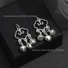 Método antigo liga oco Ruyi Ping An cadeado palavra Fu pequeno pingente DIY pulseira colar pulseira tecida acessórios de joalheria
