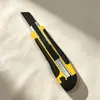 Faca de papel de parede espessa, cortador de papel manual de papelaria, estilete, faca de ferramenta com revestimento de borracha, faca de corte, abridor de pacotes grande