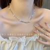 Colar de Amor Moonstone para Mulheres com Contas ins Vit Fresh Girl Design de Nicho Acessórios de Corrente de Clavícula na moda
