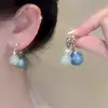 Brincos de Argola com Franjas Levemente Luxuosos e de Alta Qualidade para Mulheres Sem Furos na Orelha, Brincos Únicos e Deslumbrantes, Brincos Longos Super Bonitos para Outono e Inverno