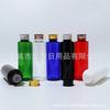 Botella de 100 ml con tapa de aluminio negro y hombros planos, botella para líquidos de 100 ml transparente con tapa de rosca de aluminio, botella para aceite, botella para cebo de pesca, botella para loción