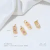Pingente de Zircônia Banhado a Ouro 14K que Preserva a Cor Cinco Elementos Pingente de Colar de Cristal Feito à Mão DIY Acessórios de Joia Materiais