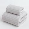 Toalla de baño lisa, bordada, con diseño de espiga de trigo, piña y rayas, absorbente, de secado rápido, de forro polar coral.