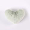 Pelota de Peluche Corazón de Melocotón Creativa Material Hecho a Mano para Bricolaje Pelota de Peluche de Imitación Bolsa para Llaves Accesorios de Joyería Colgante de Peluche con Forma de Corazón