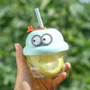 Taza de Agua con Temática Invernal para Niños, Vaso de Vidrio para Bebidas de Café, Taza de Regalo Promocional con Impresión de Logo, Al por Mayor