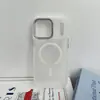 Adequado para Capa Magnética Simples Anti-Queda para Celular Apple, Padrão Diamante Toque de Pele Laranja Xingyu Capa de Celular de Alta Gama 17Pro