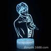 Lámpara de Mesa 3D Serie Harry Potter Luz LED Regalo, Luz Nocturna Visual Tridimensional Colorida con Proyección de Luz Ajustable Magia