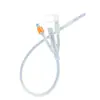 Catéter Urinario de Silicona de Tres Lúmenes Weili, Catéter Urinario de Silicona de Doble Lúmen, Tubo de Drenaje Médico Estéril para Hombres y Mujeres Postrados en Cama, para Adultos