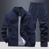 Dropshipping Transfronterizo Nuevos Trajes Deportivos Casuales de Manga Larga para Primavera y Otoño para Hombres de Mediana Edad y Ancianos Ropa Deportiva para Correr Ropa para Papá Venta al por Mayor