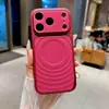 Adecuado para Apple 18Promax Funda Magnética para Teléfono con Patrón de Olas Iphone17 Color Contrastante Dopamina 16 Funda Protectora Mate