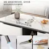 Mesa de centro de pizarra para sala de estar, adecuada para casas pequeñas, moderna minimalista, lujo ligero, sensación de alta gama, mesa de centro combinada con mueble de TV extensible