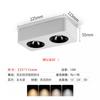 Foco de superficie ultrafino cuadrado LED, lámpara de caja, lámpara empotrada antideslumbrante para sala de estar, dormitorio, lámpara de cubo de un solo cabezal, cuatro cabezales y dos cabezales.