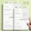 Cuaderno de Espiral de Color Mengjin A5 Serie Dulce B5 Serie Salada Cuaderno Sencillo de Oficina Estudiante Grueso con Rayas