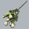 Haste Única com 6 Cabeças de Rosa Pequenas para Casamento e Uso Doméstico, Flor de Chá para Decoração de Sala de Estar, Flores Artificiais Multi-Cabeças para Decoração de Casa e Casamento