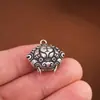 Rei Veado Dourado Estilo Étnico Vintage Antigo Prata Pura Besta Auspiciosa Cabeça de Tigre Pingente DIY Handmade Ornamento de Prata Pingente Acessórios