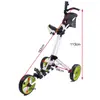Carrito para Bolsa de Golf, Carrito de Aluminio de Tres Ruedas, Carrito Plegable para Bolsa de Golf, Carrito para Conductor, Carrito para Bolsa de Golf, Suministro Directo de Fábrica