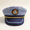 Chapéu de capitão piloto para mulheres, adereço para apresentação de palco, festa à fantasia sessão de fotos uniforme retrô chapéu de marinheiro