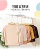 Camiseta Básica de Manga Larga para Niña Derong Otoño e Invierno Nueva con Bloques de Color Estilo Hongo Versátil Cálida para Bebé