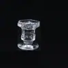 Enfeites de Candelabro de Vidro Retrô, Suporte para Velas, Bandeja de Aromaterapia, Adereços para Jantar à Luz de Velas, Arranjo de Atmosfera Romântica, Geometria