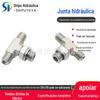 Tubo de óleo hidráulico AJGJ-OG 90 cotovelo JIC macho 74 cone/BSP macho O-ring ramo ajustável junta em T