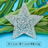 Zhaoshun em estoque estrela hot drilling imagem quente rosto sorridente adesivos de strass estrela de cinco pontas criativa adesivo hot drilling roupas acessórios de bagagem