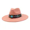 Aliexpress Amazon Otoño Top de Corazón de Gamuza Sombrero Fedora de Ala Ancha Sombrero Jazz de Ala Plana Sombrero de Caballero