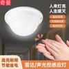 Luz de Sensor Inteligente de Sonido y Luz Qiman para Pasillo con Retardo y Control por Sonido, Luminaria de Techo para Pasillo y Baño