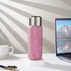 Taza de Té Termo de Titanio Puro Erma con Separación de Té y Agua, Adecuada para Oficina y Uso al Aire Libre, Portátil, con Pantalla de Temperatura, Taza de Infusión de Té de Gran Capacidad