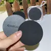 Esponja de Pó Dupla Face para Uso Úmido e Seco, Fabricada na Fábrica, Borda Arredondada, Couro Preto, para Base Líquida Snbr e BB Cream