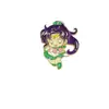 2026 Nuevo Broche Metálico de Dibujos Animados Forma de Niña Insignia de Personalidad Creativa Accesorio Decorativo Versátil Transfronterizo