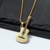 AliExpress internacional novo joia colar de aço inoxidável personalidade criativa pingente de guitarra musical joia de guitarra mini