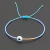 Pulsera de Cuentas de Semilla Colorida Estilo Étnico Vintage Joyería de Cuenta de Ojo Tejida a Mano Pequeña al por Mayor Joyería Popular Transfronteriza