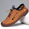 Zapatos de Cuero Casual para Hombre de Primavera y Otoño Versátiles de Negocios Suela Suave Transpirables de Cuero Genuino Zapatos sin Cordones para Hombre Suela Suave Zapatos para Hombre Procesamiento