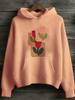 Sudadera con Capucha de Manga Larga y Manga Corta para Mujer Transfronteriza Modelo Nuevo 2025 Comercio Exterior Tela Rayada Estampado Digital de Dibujos Animados D