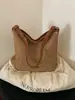 Bolsa de Praia de Verão para Mulheres, Bolsa Saco Listrada Casual, Bolsa de Palha Texturizada para o Dia a Dia, Bolsa Transversal de Ombro Versátil