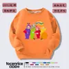 Moletons dos Teletubbies para Meninos e Meninas, Roupas de Outono e Inverno, Novas Camisetas Básicas de Gola Redonda para Crianças 2024, Roupas da Moda para Crianças de Meia-Idade e Grandes