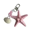 Colgantes de verano transfronterizos con temática oceánica de estrellas de mar, peces pequeños y conchas marinas - llaveros y dijes para bolsos versátiles, nuevos estilos al por mayor
