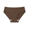 Ropa interior básica de color liso para mujer TEMU ONZO transfronteriza Maillard, de cintura media, transpirable, entrepierna antibacteriana, simple y amigable con la piel para mujeres