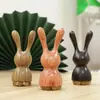 Peine Masajeador de Nariz de Conejo Lindo de Sándalo Verde para Uso en Casa, Exquisito para el Uso Diario de Mujeres, Adecuado para Masajear Acupuntos de los Ojos y Todo el Cuerpo