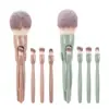 Nuevo Pincel de Maquillaje Magnético 4 en 1 Transfronterizo, Pincel de Maquillaje Multifuncional Portátil con Cerdas Suaves para Polvo Suelto y Rubor