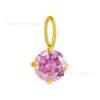 Joias Europeias e Americanas Simples e Modernas Brincos Pingente Redondo de Diamante Zircônia Brincos Versáteis Elegantes para DIY Acessórios para Colar Piercing