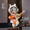 Astronauta con Guitarra en Postura Sentada Adorno Grande para Sala de Estar Mueble de TV, Decoración de Astronauta de Alta Gama, Regalo de Inauguración