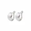Brincos Semi-Arco Foscos Retrô Design de Nicho Brincos com Atmosfera de Alto Padrão Brincos Elegantes e Estilosos para Mulheres