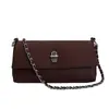 Textura Simple, Estampado de Lichi, Bolso Cuadrado Pequeño, Bolso de Mano Exquisito y de Alta Gama, Bolso Cruzado Retro Elegante para Oficinistas