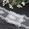 Tecido de Renda Branca Pequena Bordada com Lantejoulas e Pequenos Padrões Florais Tanglong, Decoração de Saia, Acessórios de Renda para Embelezamento DIY Feito à Mão