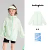 Chaqueta de Protección Solar para Niñas Pudding Haru 2026 Nuevo Modelo de Verano Hilo Original Sensación Fresca Abrigo de Protección Solar para Niños UPF50+