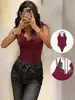 Macacão com gola halter para mulheres, top de verão sexy com patchwork de renda sem costas, moda transfronteiriça europeia e americana