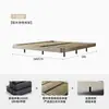 Nova Cama de Estrutura de Aço Sem Cabeceira, Ecológica, Cama Sem Cola, Quarto Principal Estilo Italiano, Estilo Moderno, Estrutura de Cama Casal Versátil